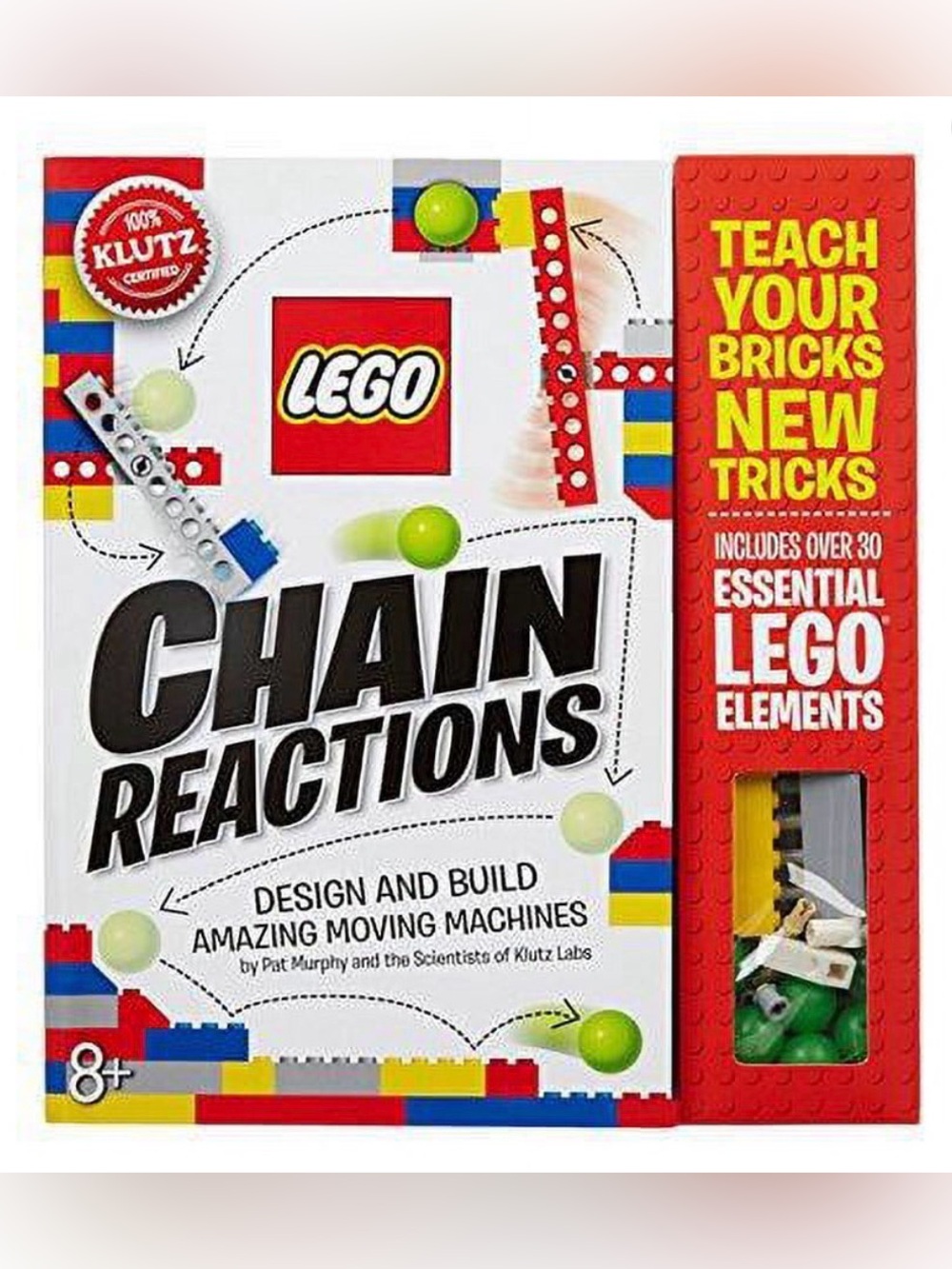 LEGO Chain Reactions Book: Design and Build Moving Machines w/30+ Legos New